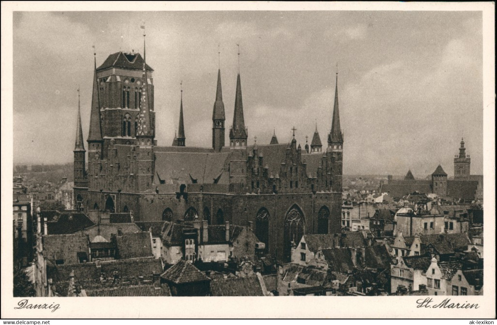 Postcard Danzig Gdańsk/Gduńsk Totalansicht 1931 - Danzig