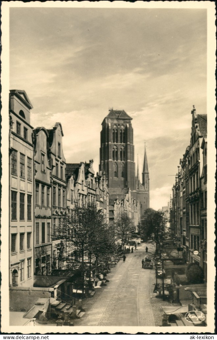 Postcard Danzig Gdańsk/Gduńsk Jopengasse 1931 - Danzig