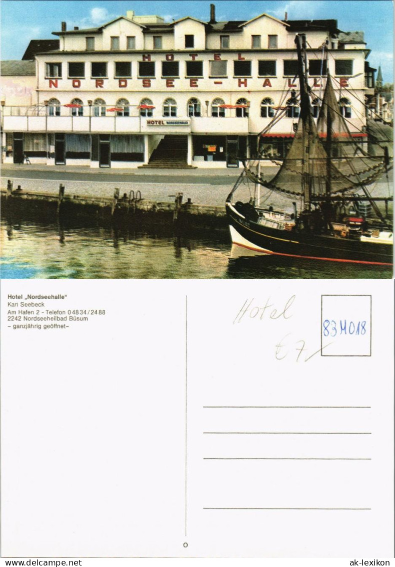 Ansichtskarte Büsum Hotel Nordseehalle Am Hafen 2 1975 - Altri & Non Classificati