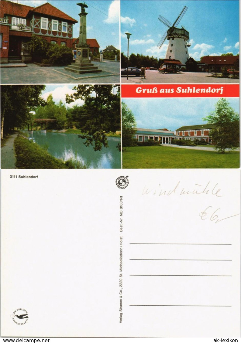 Ansichtskarte Suhlendorf Mehrbildkarte Mit 4 Ortsmotiven 1980 - Sonstige & Ohne Zuordnung