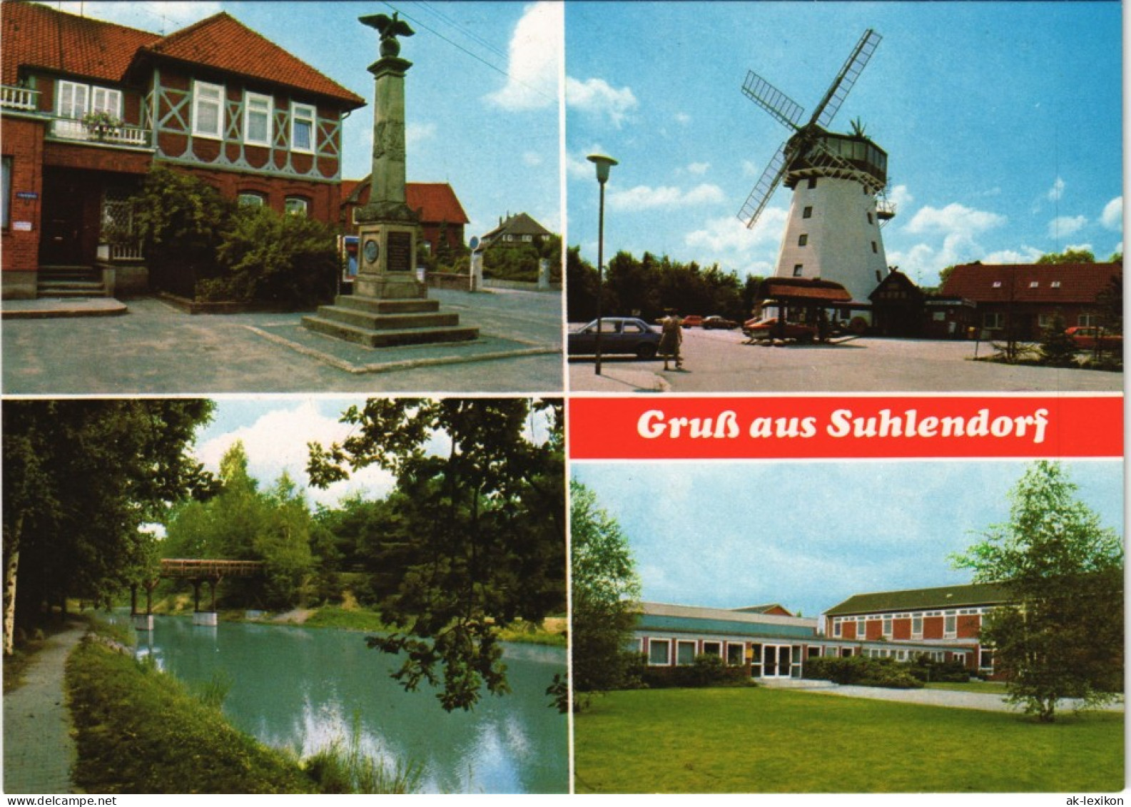 Ansichtskarte Suhlendorf Mehrbildkarte Mit 4 Ortsmotiven 1980 - Sonstige & Ohne Zuordnung