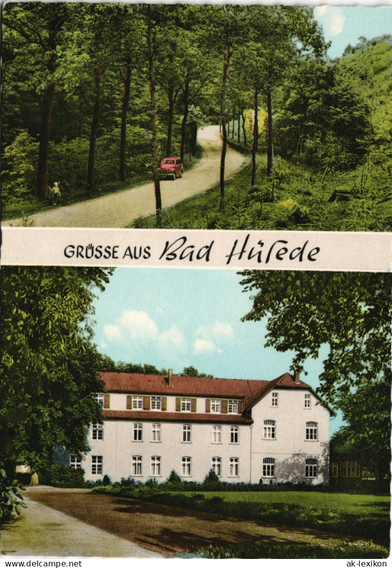 Hüsede-Bad Essen 2-Bild-Karte Mit Gasthaus Gemischtwaren M. Wilker 1960 - Bad Essen