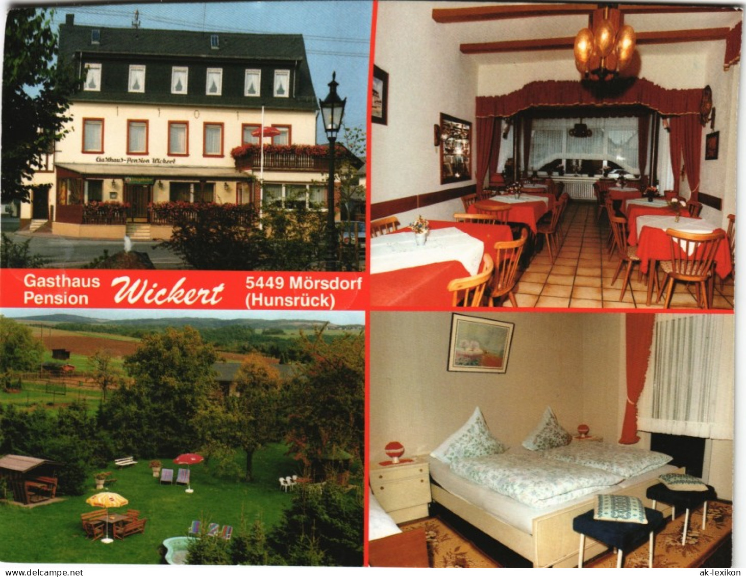 Mörsdorf (Hunsrück) Gasthaus-Pension Wickert Bes. Kirchstrasse 1990 - Other & Unclassified