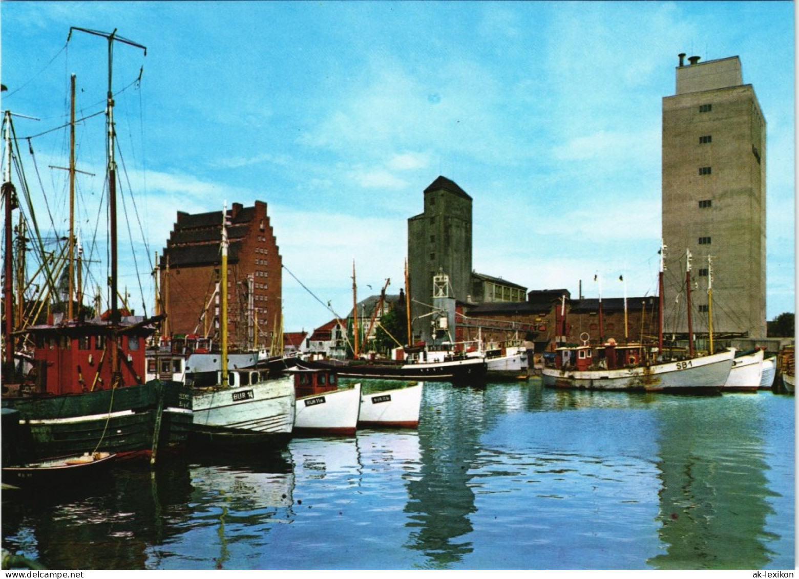 Ansichtskarte Burgstaaken (Fehmarn) Hafen Mit Kleiner Schiffs-Flotte 1980 - Autres & Non Classés