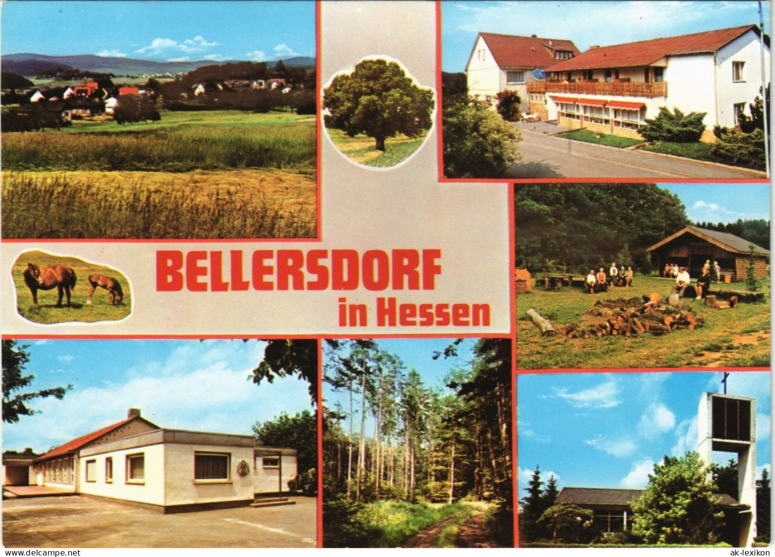 Mittenaar-Bellersdorf Mehrbild-AK Mit Restaurant Haus Decker 1982/1977 - Other & Unclassified