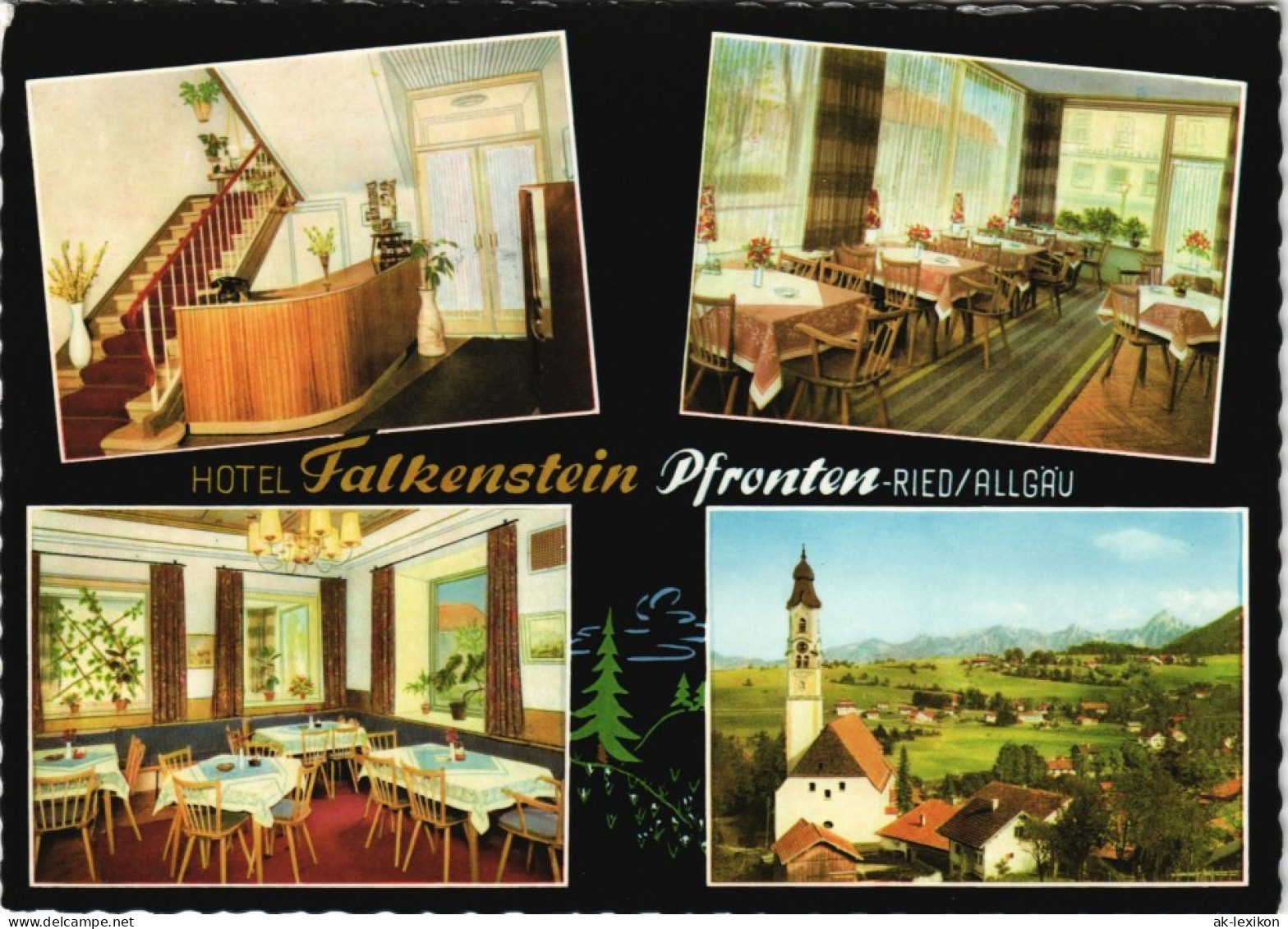 Ansichtskarte Pfronten (Allgäu) Hotel Falkensein Im Zentrum Von Ried 1967 - Other & Unclassified