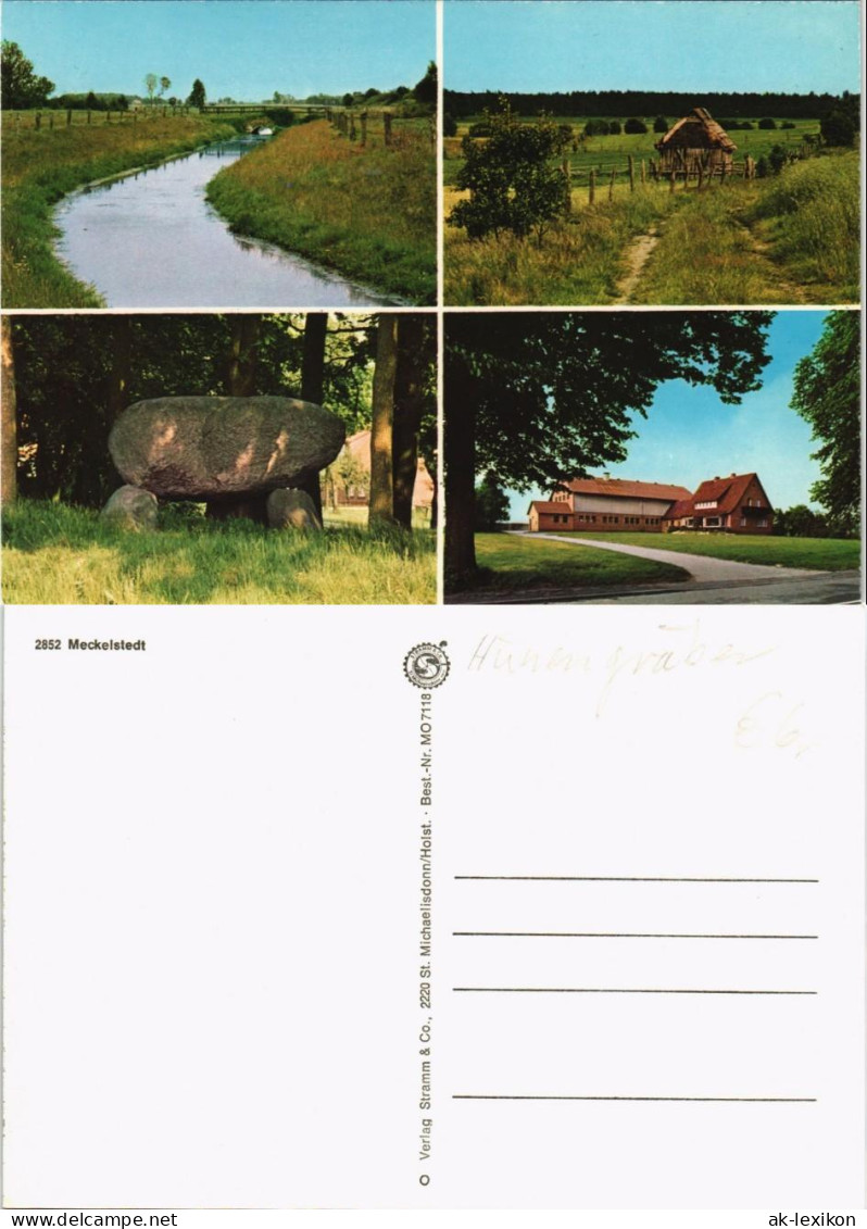 Ansichtskarte Meckelstedt Mehrbild-AK 4 Dorf U. Umland-Ansichten 1975 - Other & Unclassified