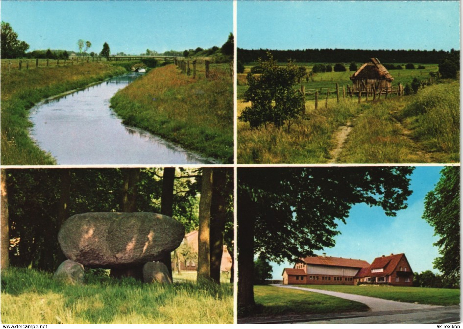 Ansichtskarte Meckelstedt Mehrbild-AK 4 Dorf U. Umland-Ansichten 1975 - Other & Unclassified