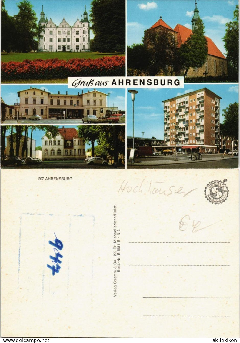 Ansichtskarte Ahrensburg Mehrbild-AK Mit 5 Ansichten 1970 - Altri & Non Classificati