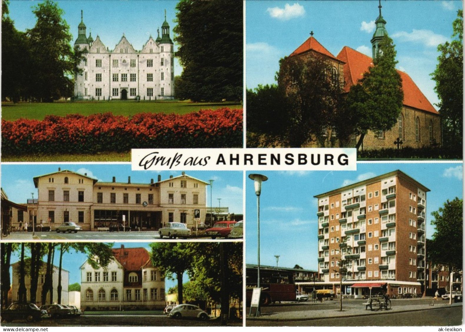 Ansichtskarte Ahrensburg Mehrbild-AK Mit 5 Ansichten 1970 - Altri & Non Classificati