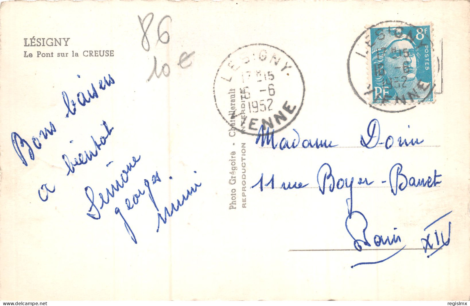 86-LESIGNY-N°356-F/0331 - Other & Unclassified