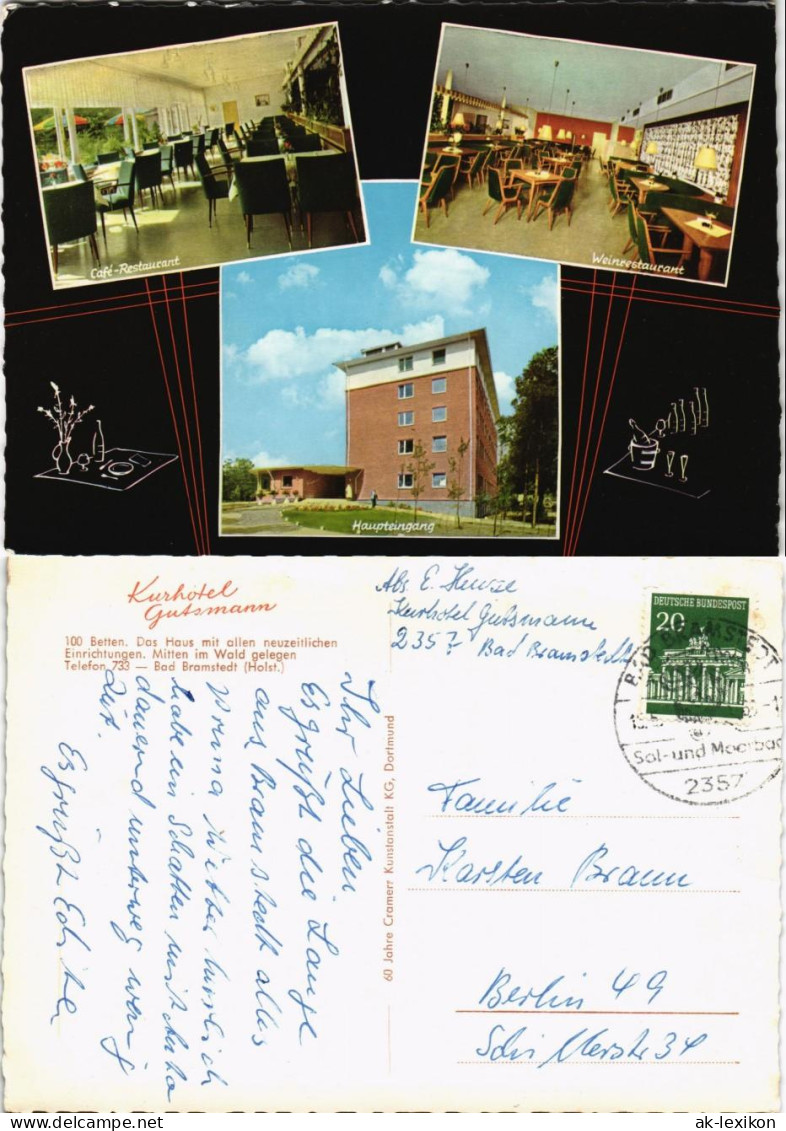 Ansichtskarte Bad Bramstedt Mehrbildkarte 3 Ansichten Kurhotel Gutsmann 1965 - Autres & Non Classés