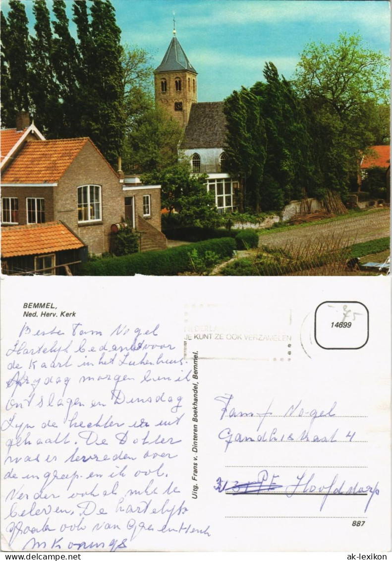 Postkaart Bemmel (Lingewaard) Ned. Herv. Kerk Partie A.d. Kirche 1980 - Otros & Sin Clasificación