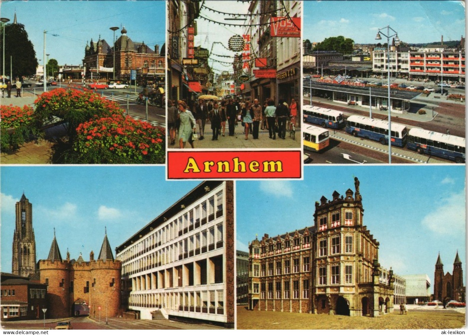 Postkaart Arnheim Arnhem Mehrbildkarte Mit 5 Stadt-Ansichten 1978 - Autres & Non Classés