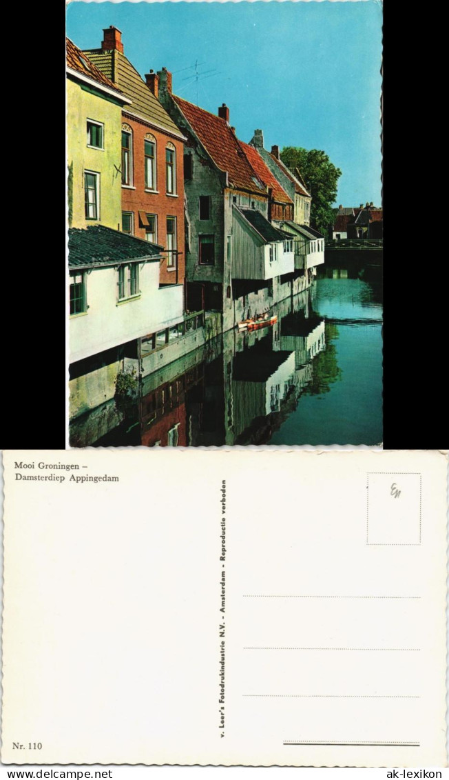 Postkaart Groningen Damsterdiep Appingedam Mooi Groningen 1975 - Sonstige & Ohne Zuordnung