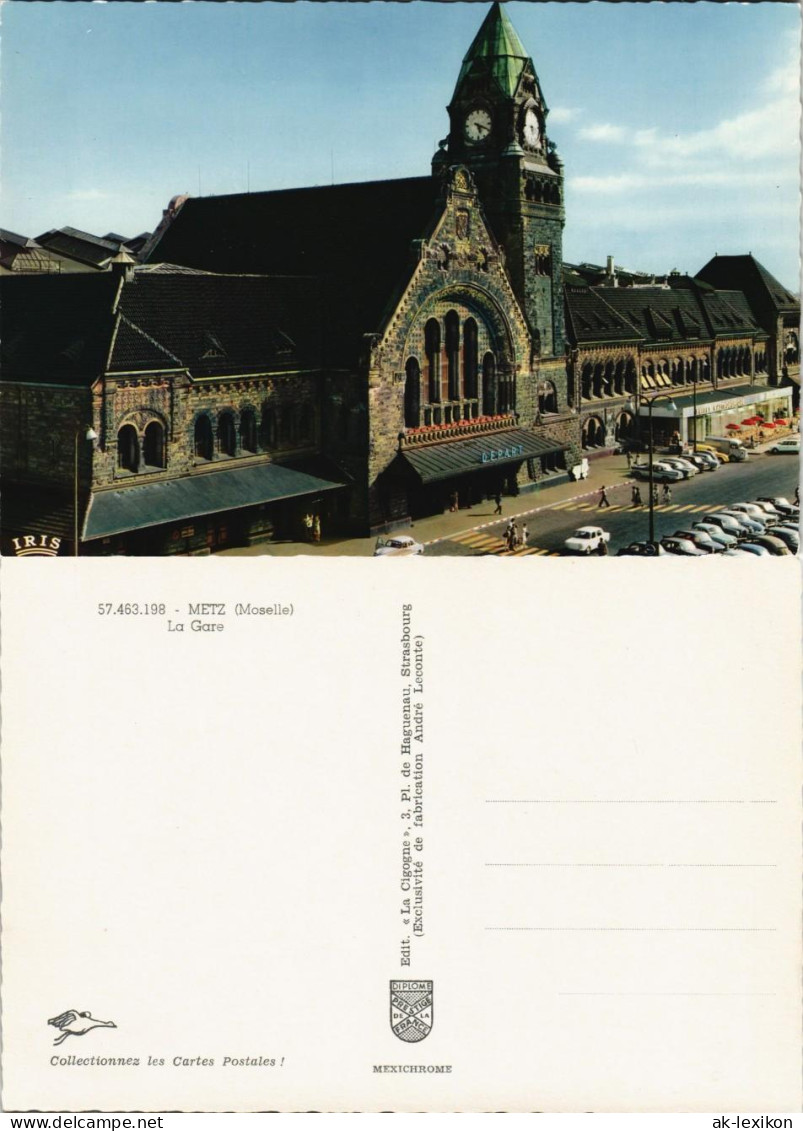 CPA Metz Bahnhof La Gare, Railway Station 1975 - Autres & Non Classés