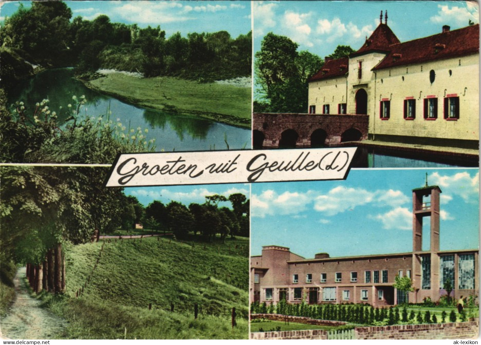 Postkaart Geulle Mehrbild-AK Mit 4 Foto-Ortsansichten 1970 - Sonstige & Ohne Zuordnung