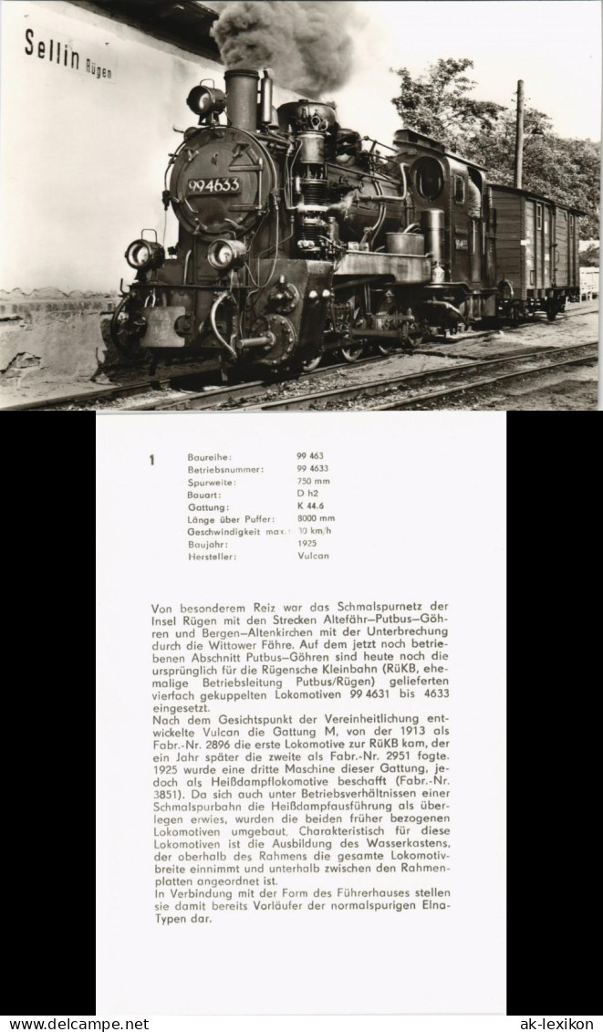 Betriebsnummer: 99 4633 Verkehr/KFZ - Eisenbahn/Zug/Lokomotive 1977 - Trains