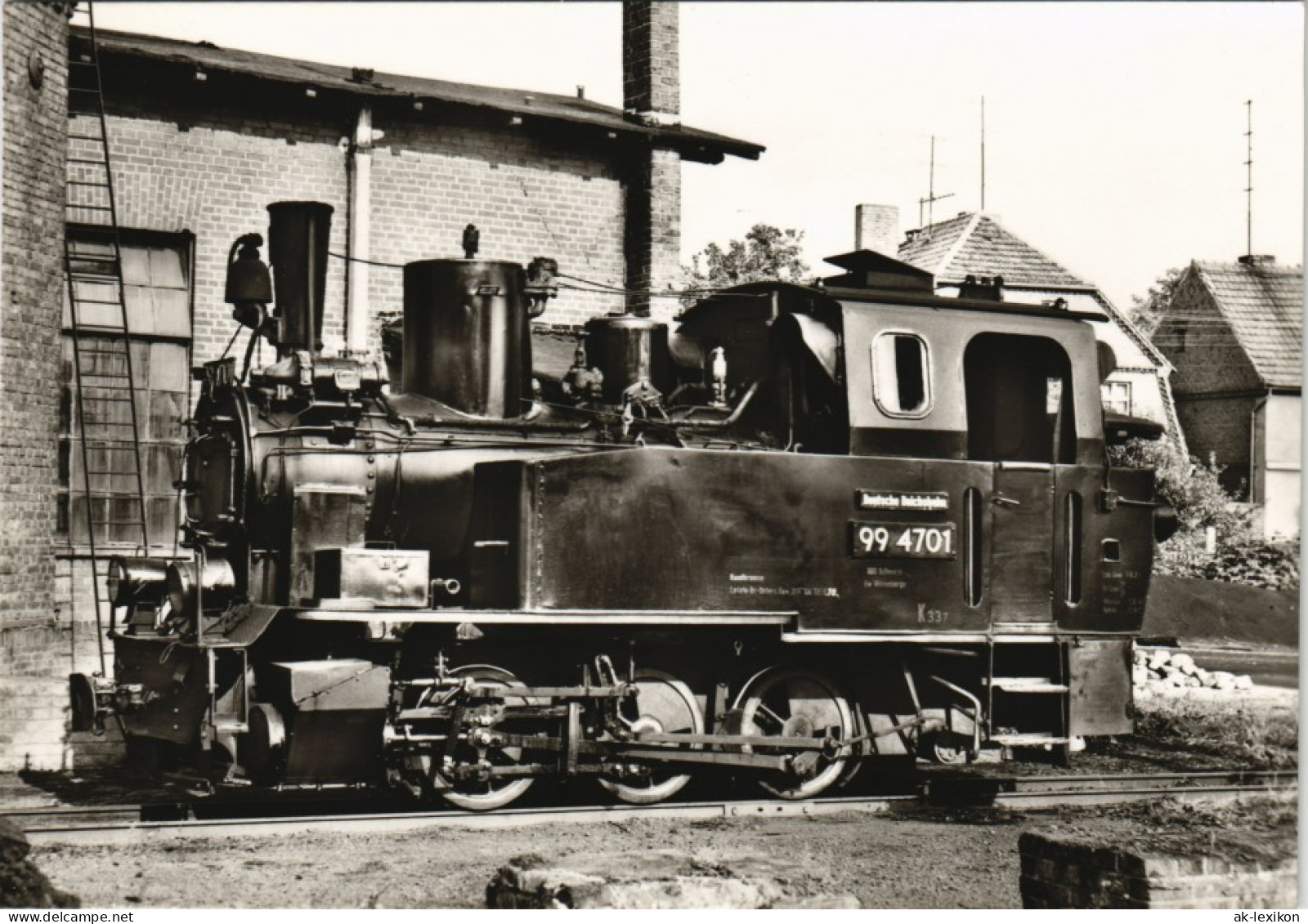 Ansichtskarte  Dampflokomotive Prihnitz Baureihe 99470 1977 - Trains