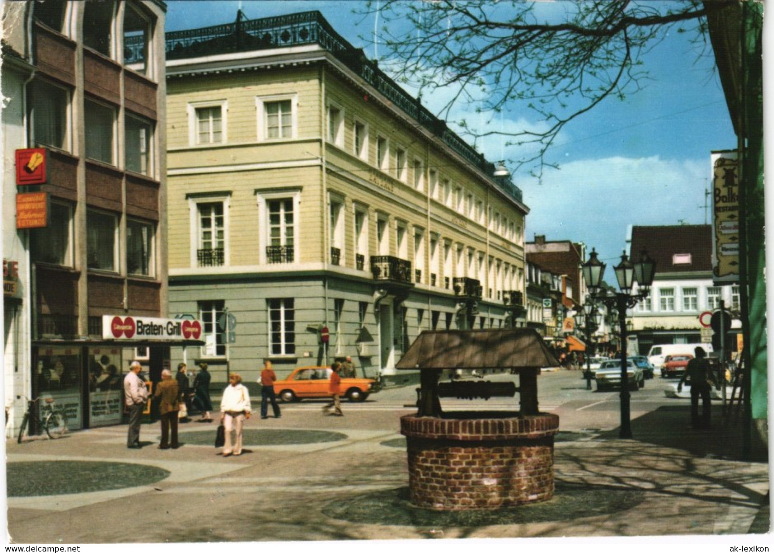 Uerdingen-Krefeld Crefeld Stadtteilansicht Brunnen Am Markt 1983 - Krefeld
