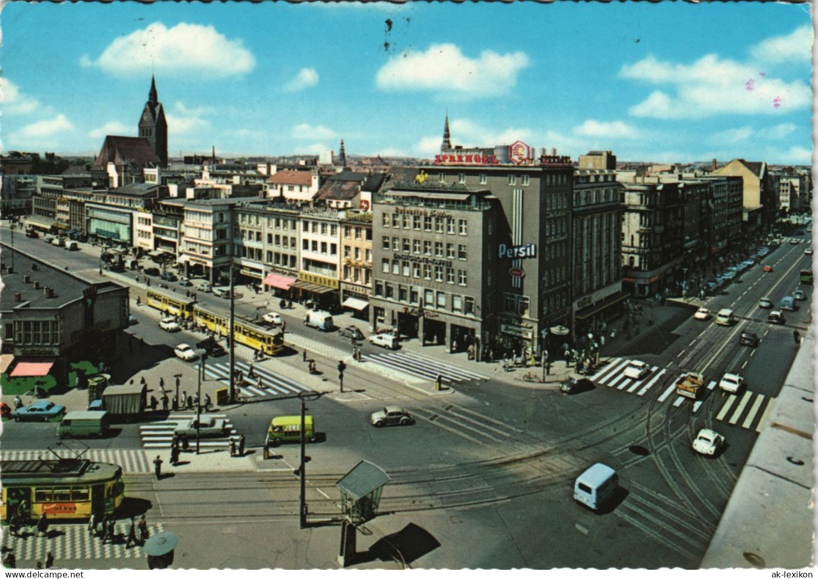 Ansichtskarte Hannover Stadtteilansicht City Panorama 1970 - Hannover