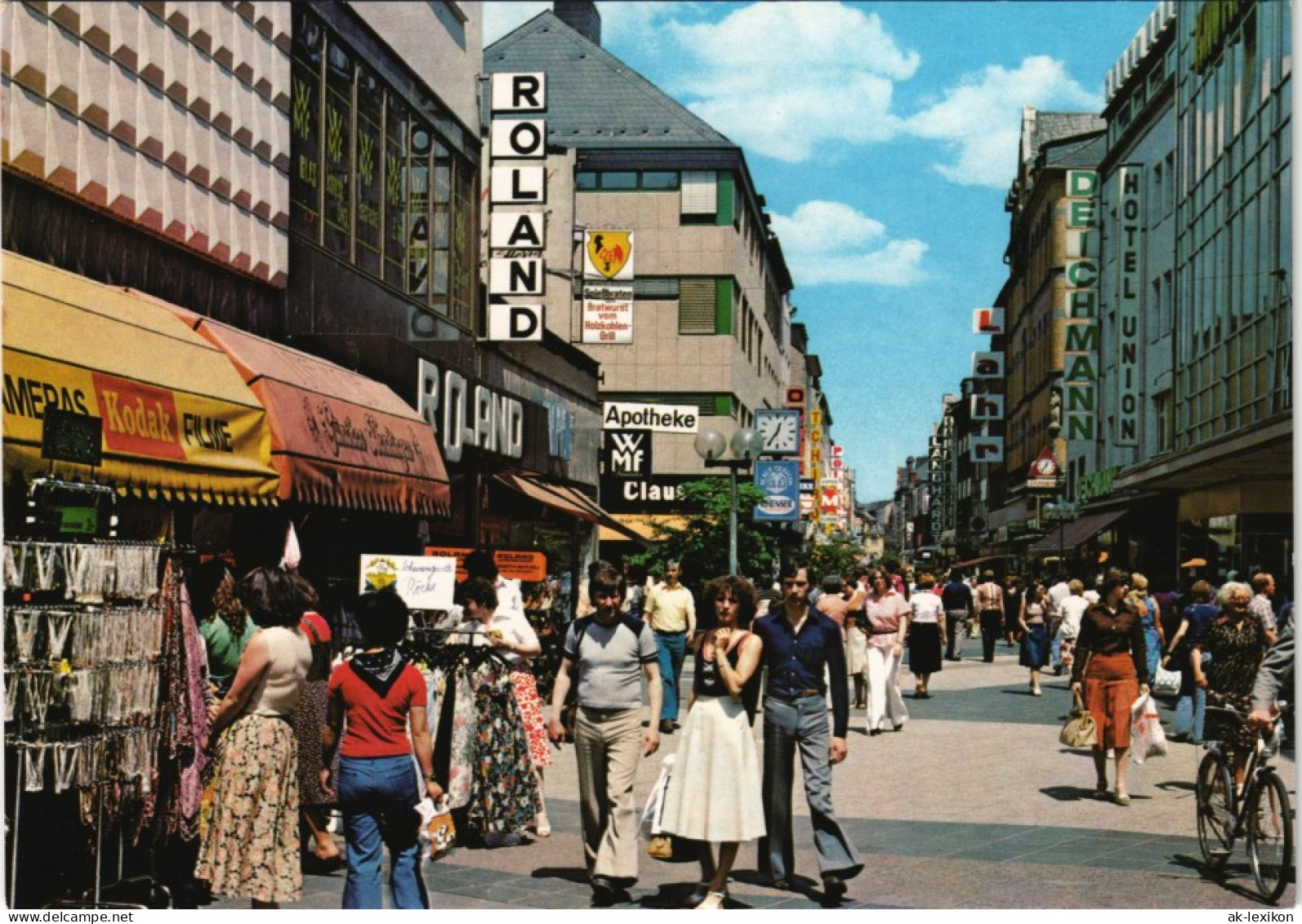 Ansichtskarte Koblenz Löhrstrasse Einkaufsmeile Leute Beim Einkaufen 1975 - Koblenz