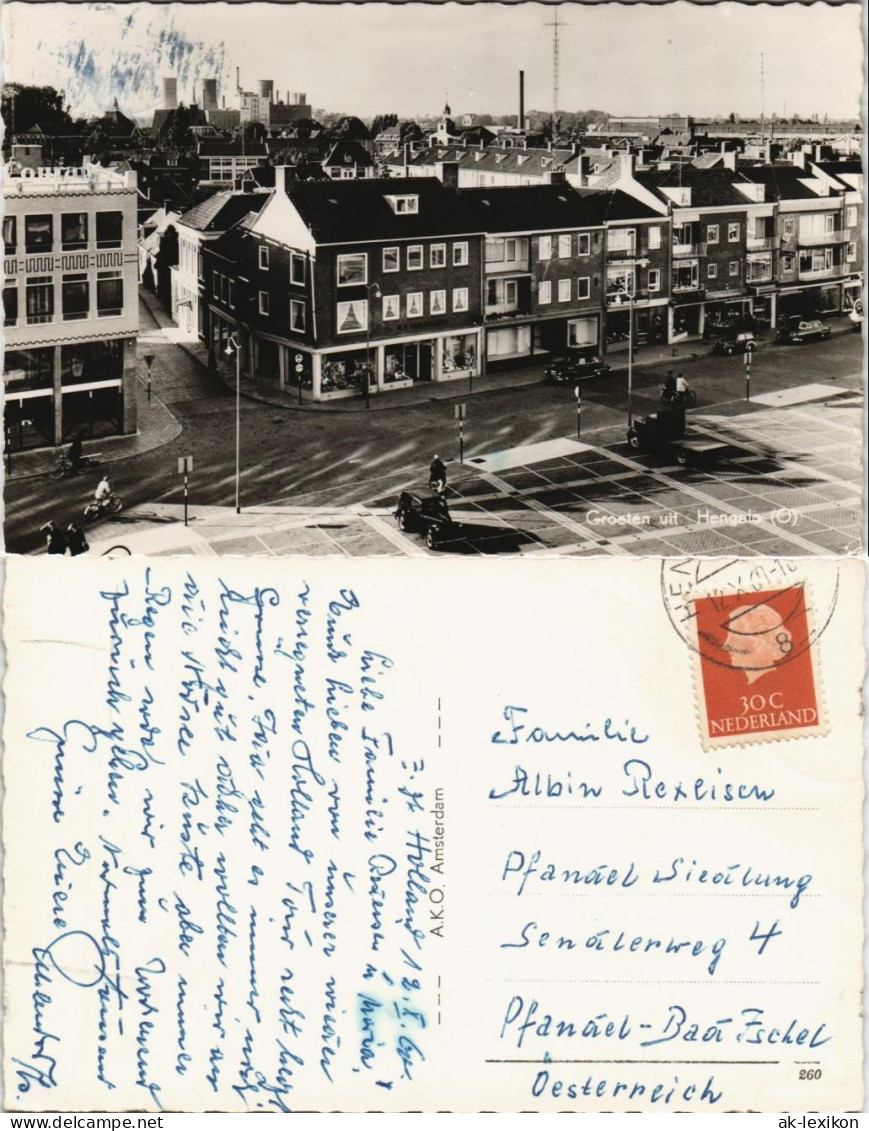 Postkaart Hengelo Ortsansicht Straßen Partie Mit Geschäften 1960 - Autres & Non Classés