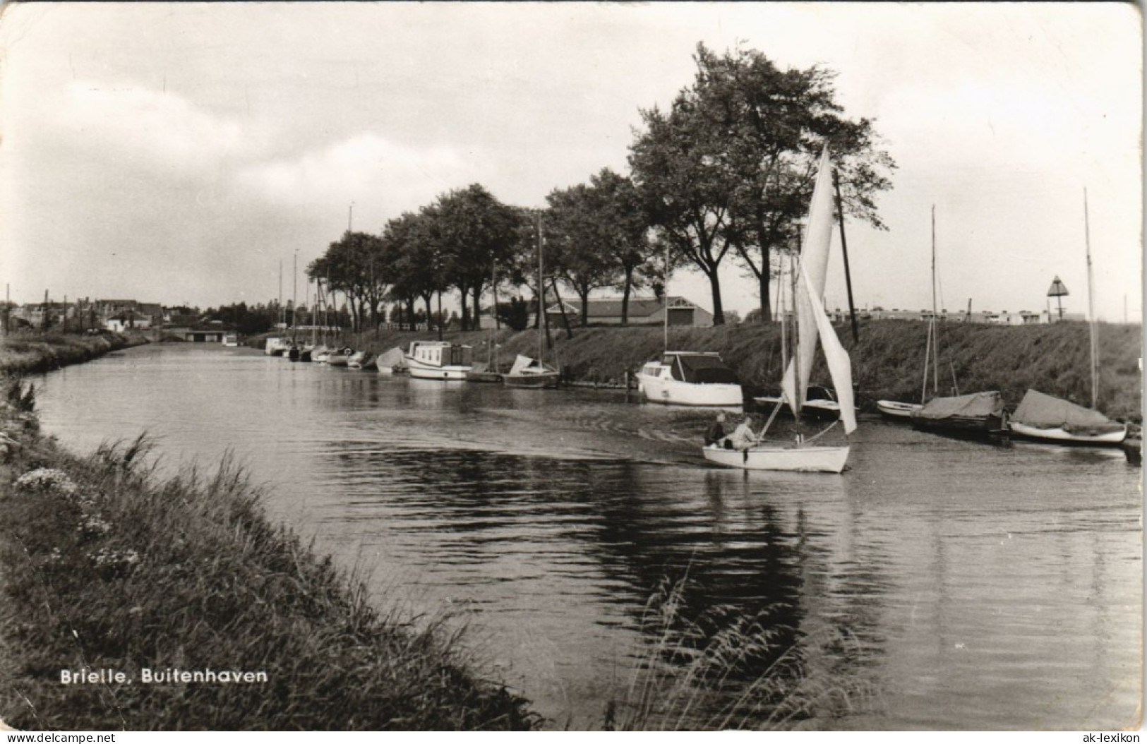 Postkaart Brielle Brielle, Buitenhaven Ortsansicht 1965 - Andere & Zonder Classificatie