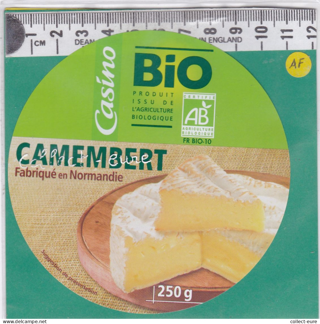 C1358 FROMAGE CAMEMBERT CASINO BIO   NORMANDIE VARIANTE - Formaggio