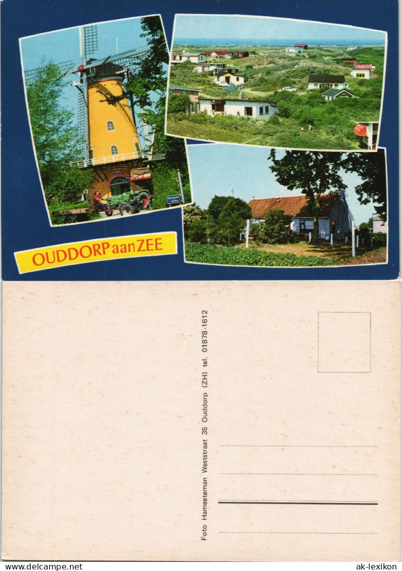 Ouddorp (ZH) Mehrbild-AK U.a. Windmühle Winde Mile Holland 1975 - Andere & Zonder Classificatie