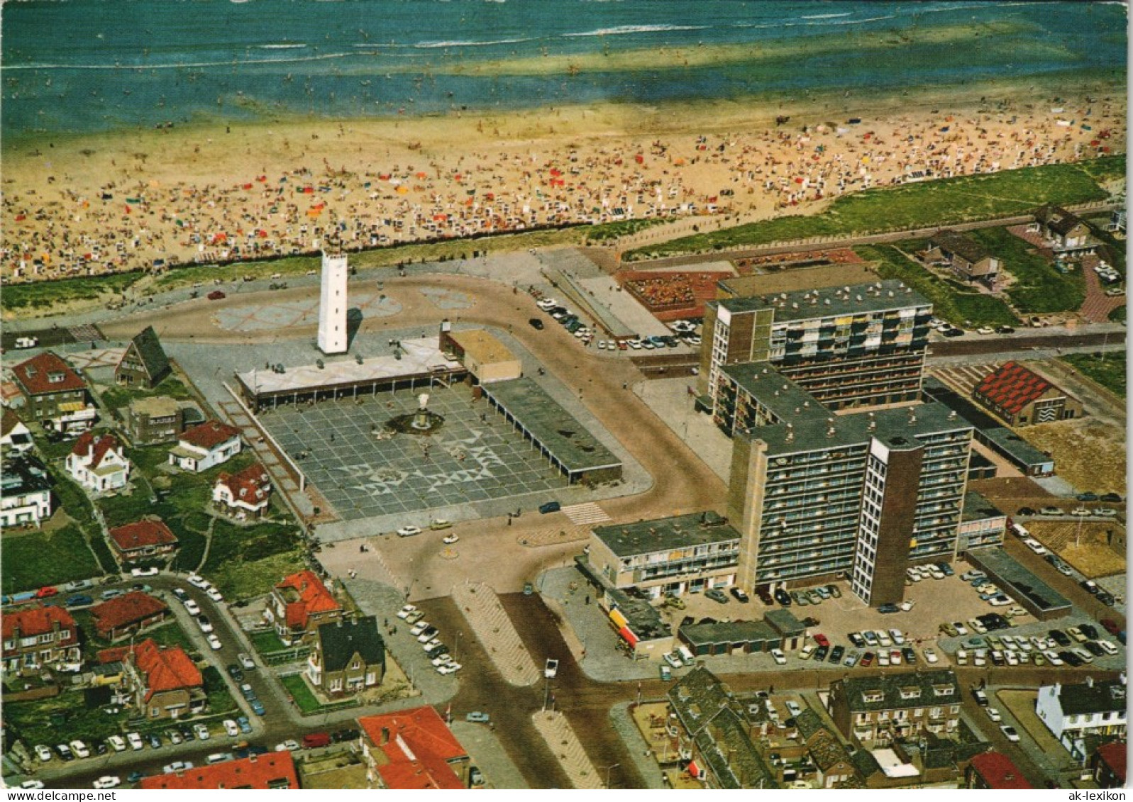 Postkaart Noordwijk Strand Zee Luftaufnahme 1979 - Andere & Zonder Classificatie