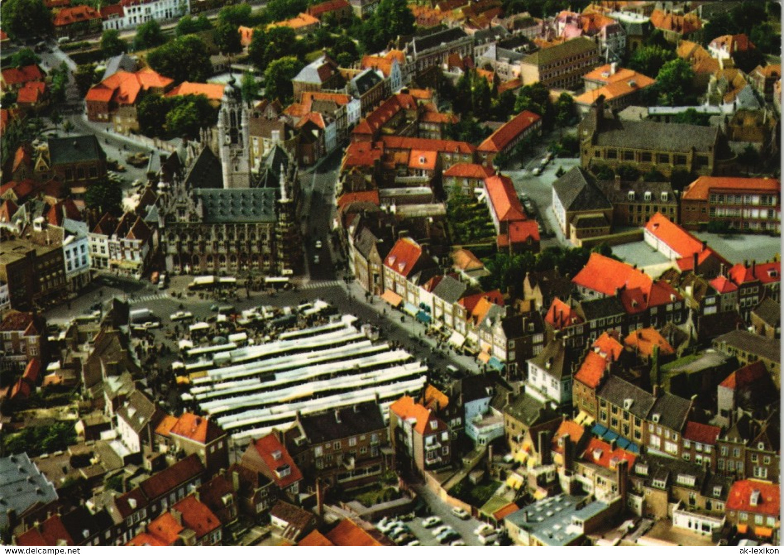 Postkaart Middelburg Panorama Centrum Aerial View, Luftaufnahme 1980 - Middelburg