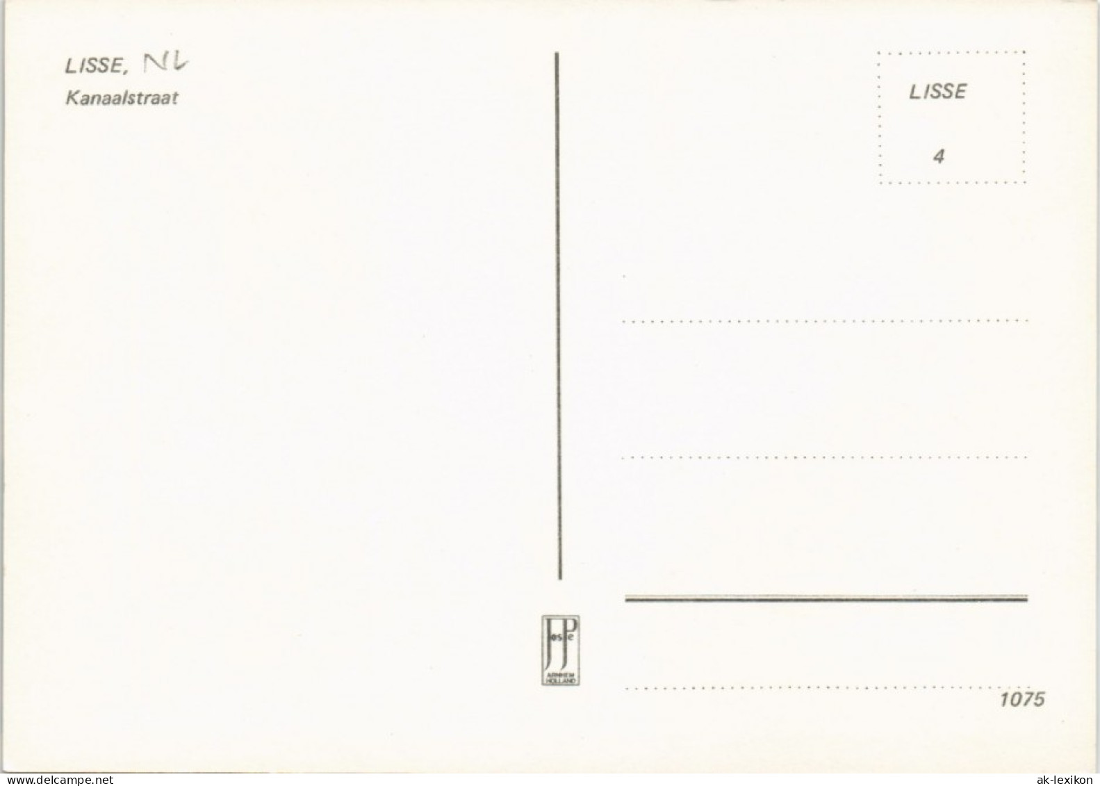 Postkaart Lisse Kanaalstraat Ortsansicht Autos Geschäftsstrasse 1975 - Andere & Zonder Classificatie