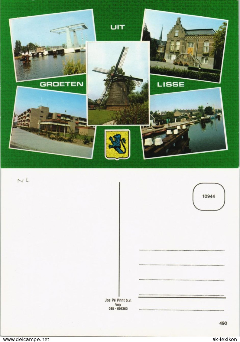 Postkaart Lisse Mehrbild-AK Mit 5 Ortsansichten Ua. Windmühle 1980 - Andere & Zonder Classificatie