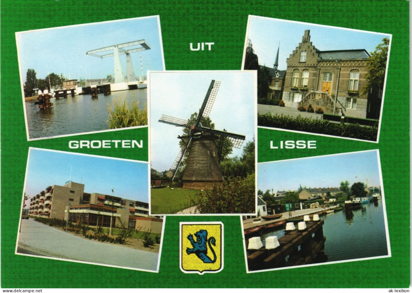 Postkaart Lisse Mehrbild-AK Mit 5 Ortsansichten Ua. Windmühle 1980 - Other & Unclassified
