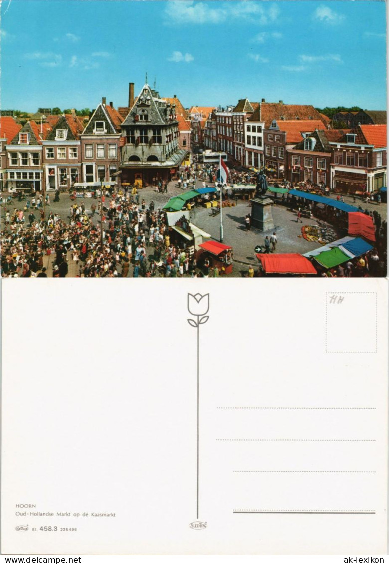 Postkaart Hoorn Oud-Hollandse Markt Op De Kaasmarkt, Käse-Markt 1980 - Autres & Non Classés