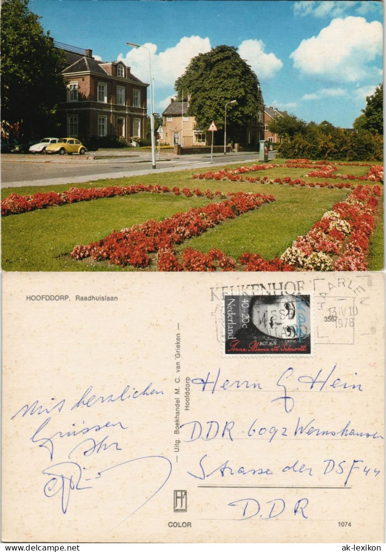 Postkaart Hoofddorp HOOFDDORP, Raadhuislaan, Autos U.a. VW Käfer 1978 - Sonstige & Ohne Zuordnung