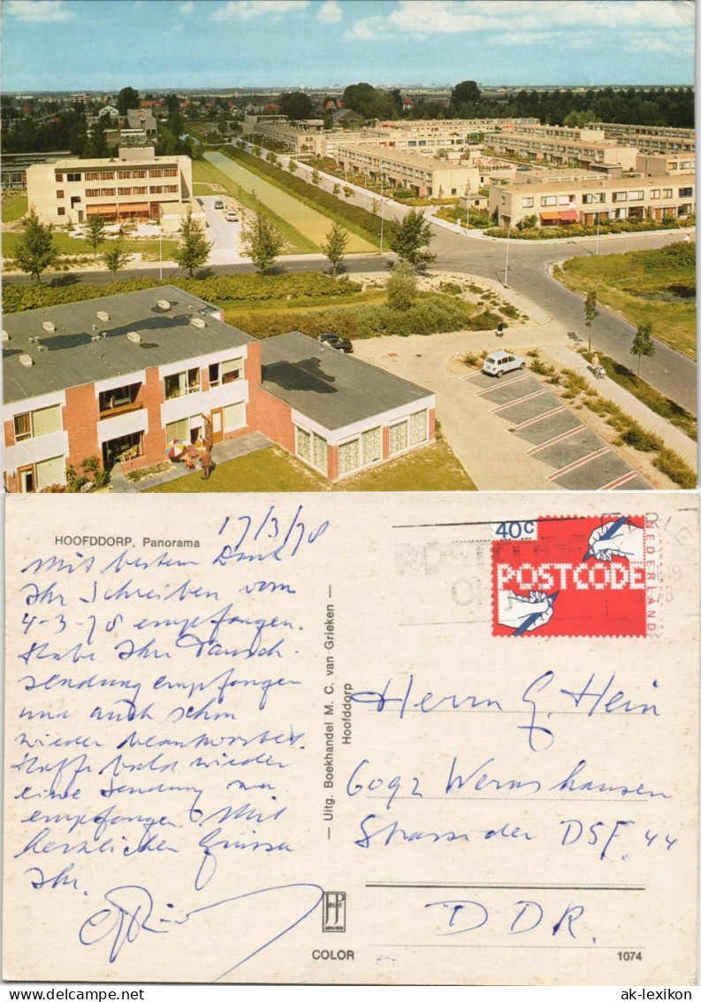 Postkaart Hoofddorp Ortsansicht Panorama 1978 - Other & Unclassified