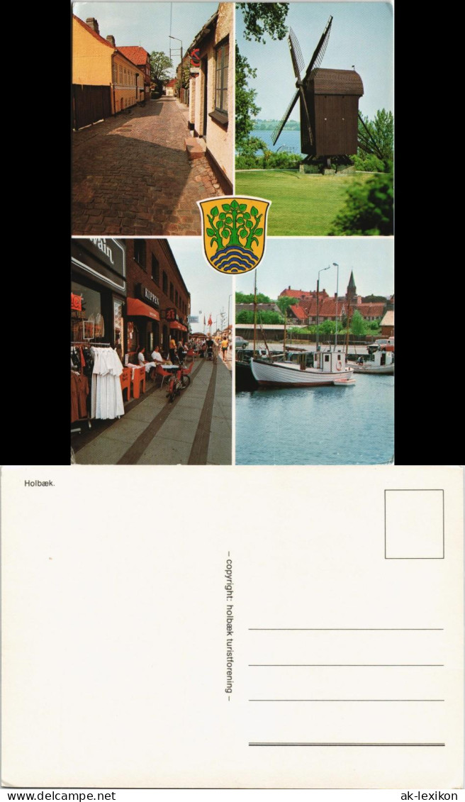 Postcard Holbæk Mehrbild-AK Mit 4 Ortsansichten 1975 - Dänemark