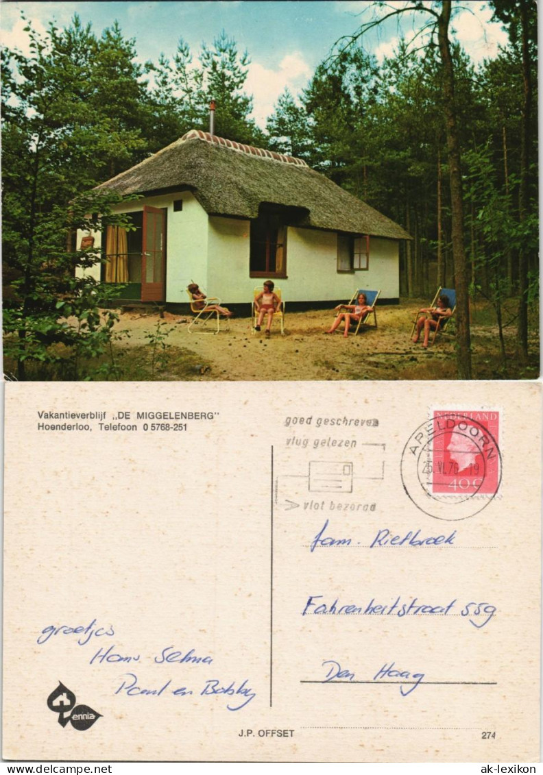 Postkaart Hoenderloo Vakantieverblijf DE MIGGELENBERG 1976 - Sonstige & Ohne Zuordnung