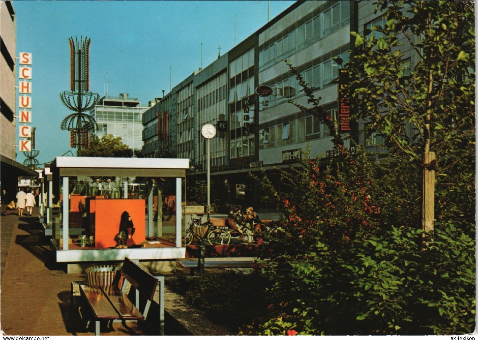 Postkaart Heerlen Geschäftsstrasse Promenade Fußgängerzone 1980 - Autres & Non Classés
