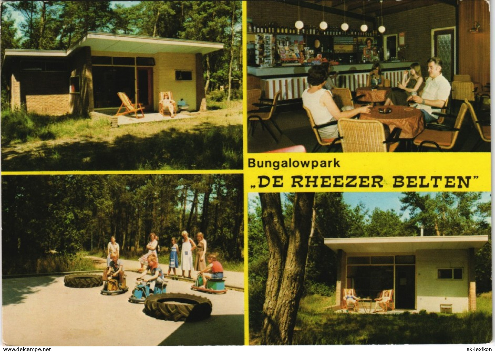 Postkaart Hardenberg Bungalowpark En Pannekoeken DE RHEEZER BELTEN 1984 - Autres & Non Classés