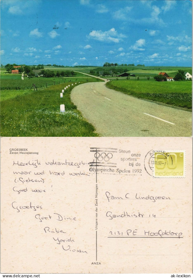 Postkaart Groesbeek Zeven Heuvelenweg 1992 - Other & Unclassified