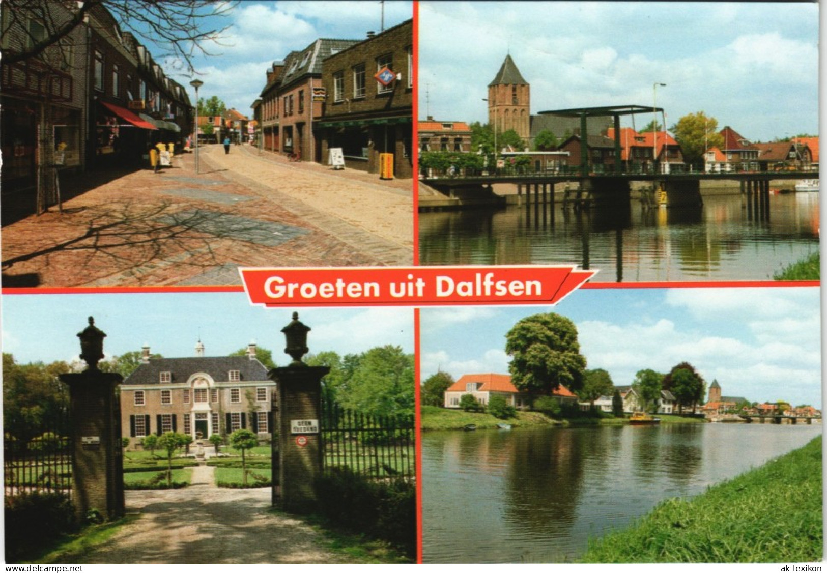 Postkaart Dalfsen Mehrbildkarte Mit 4 Ortsansichten 1987 - Sonstige & Ohne Zuordnung