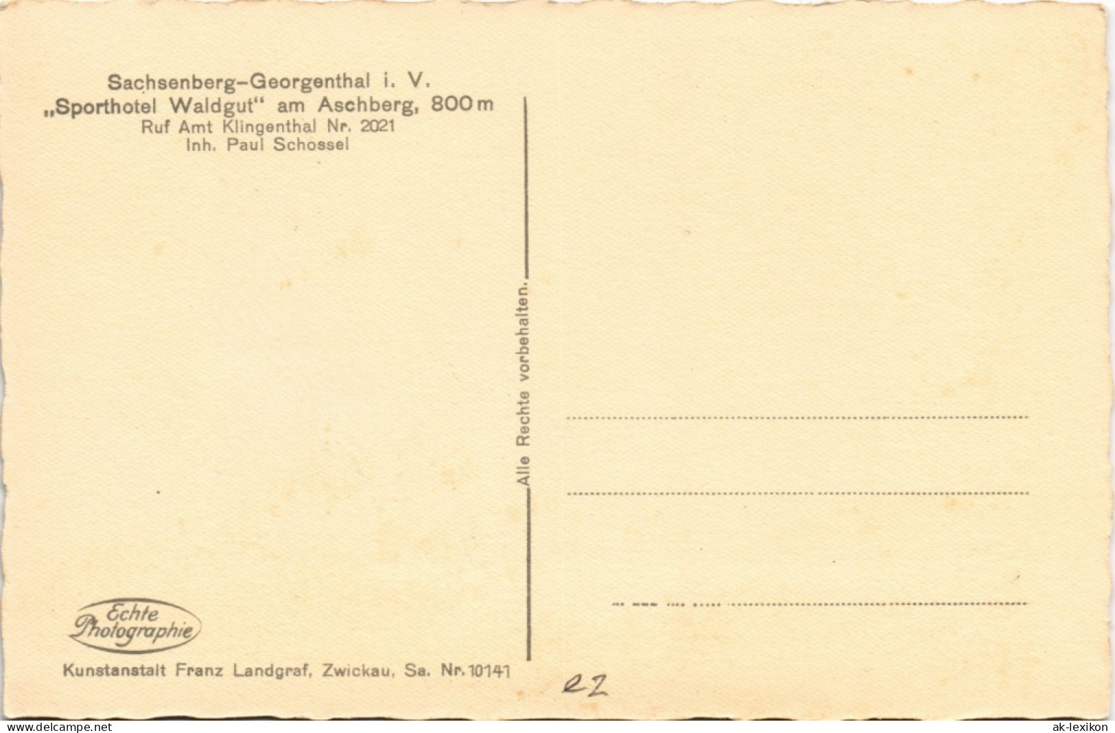 Ansichtskarte Sachsenberg-Georgenthal-Klingenthal Panorama Im Winter 1930 - Klingenthal