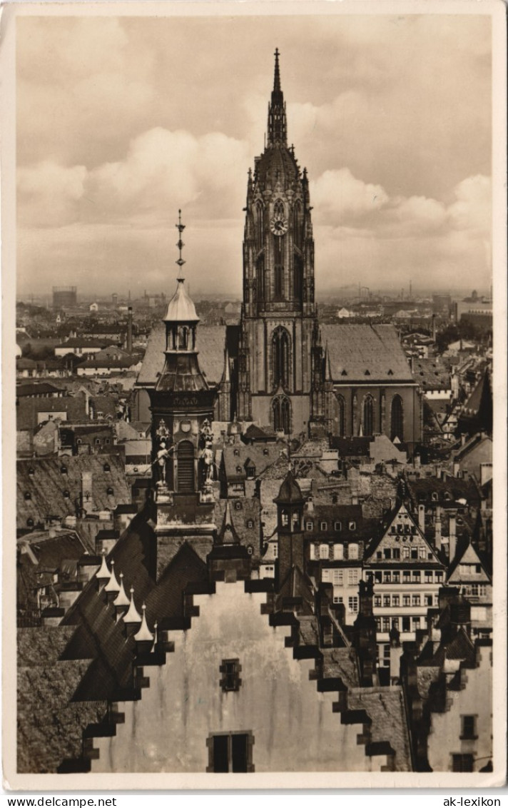 Ansichtskarte Frankfurt Am Main Blick Vom Dom 1941 - Frankfurt A. Main