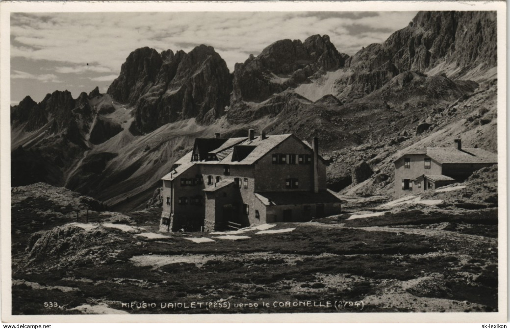 Cartoline .Trentino-Südtirol Rifugio Del Vajolett 1930 - Autres & Non Classés