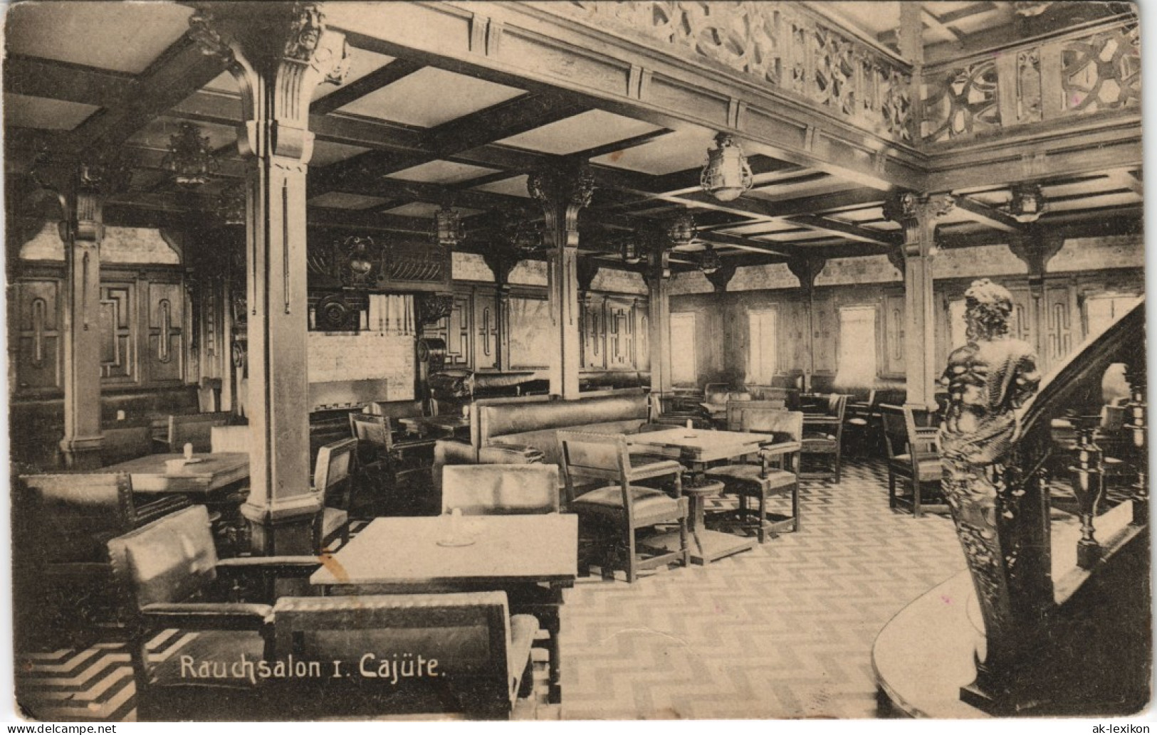 Ansichtskarte  Dampfer - Rauchsalon Cajüte 1901 - Andere & Zonder Classificatie