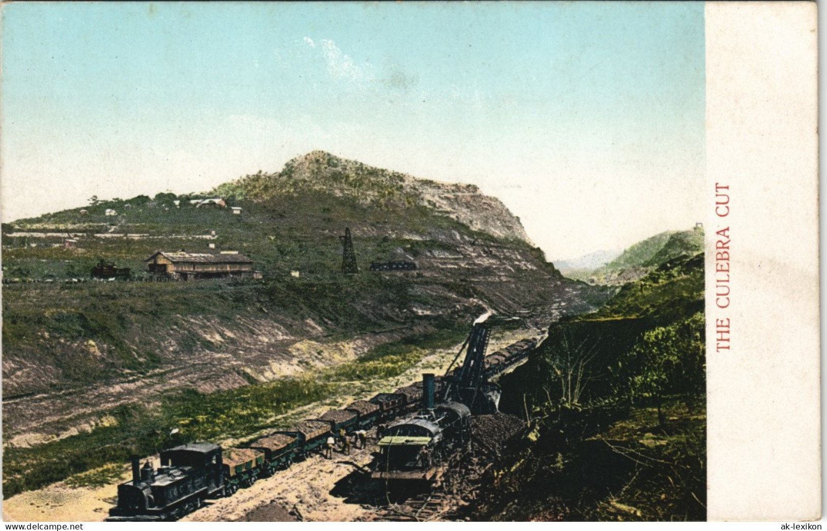 Postcard Panama-Stadt Panamá Panamakanal Culebra Cut Im Bau 1915 - Panama