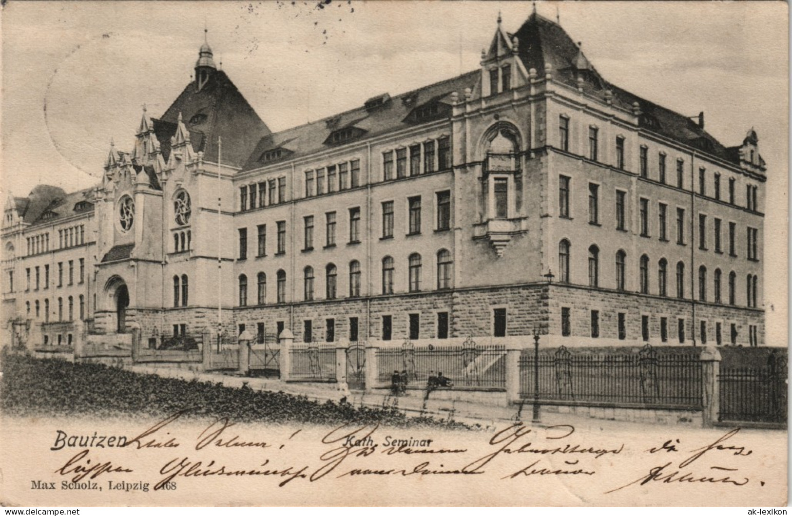 Ansichtskarte Bautzen Budyšin Katholisches Seminar 1904 - Bautzen